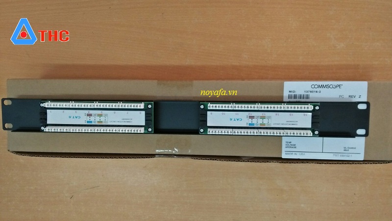 Patch Panel 16 cổng, thanh đấu nối commscope 16 cổng chính hãng 